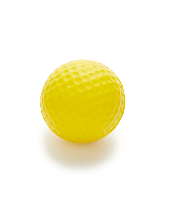 12 Dimpled Foam Golf Practice Balls (Yellow) 