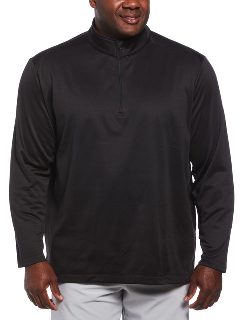 Mens 1/4 Zip Pullover (Caviar) 