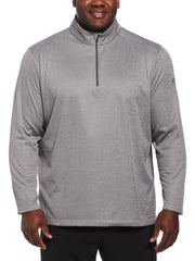 Mens 1/4 Zip Pullover (Medium Grey Heather) 