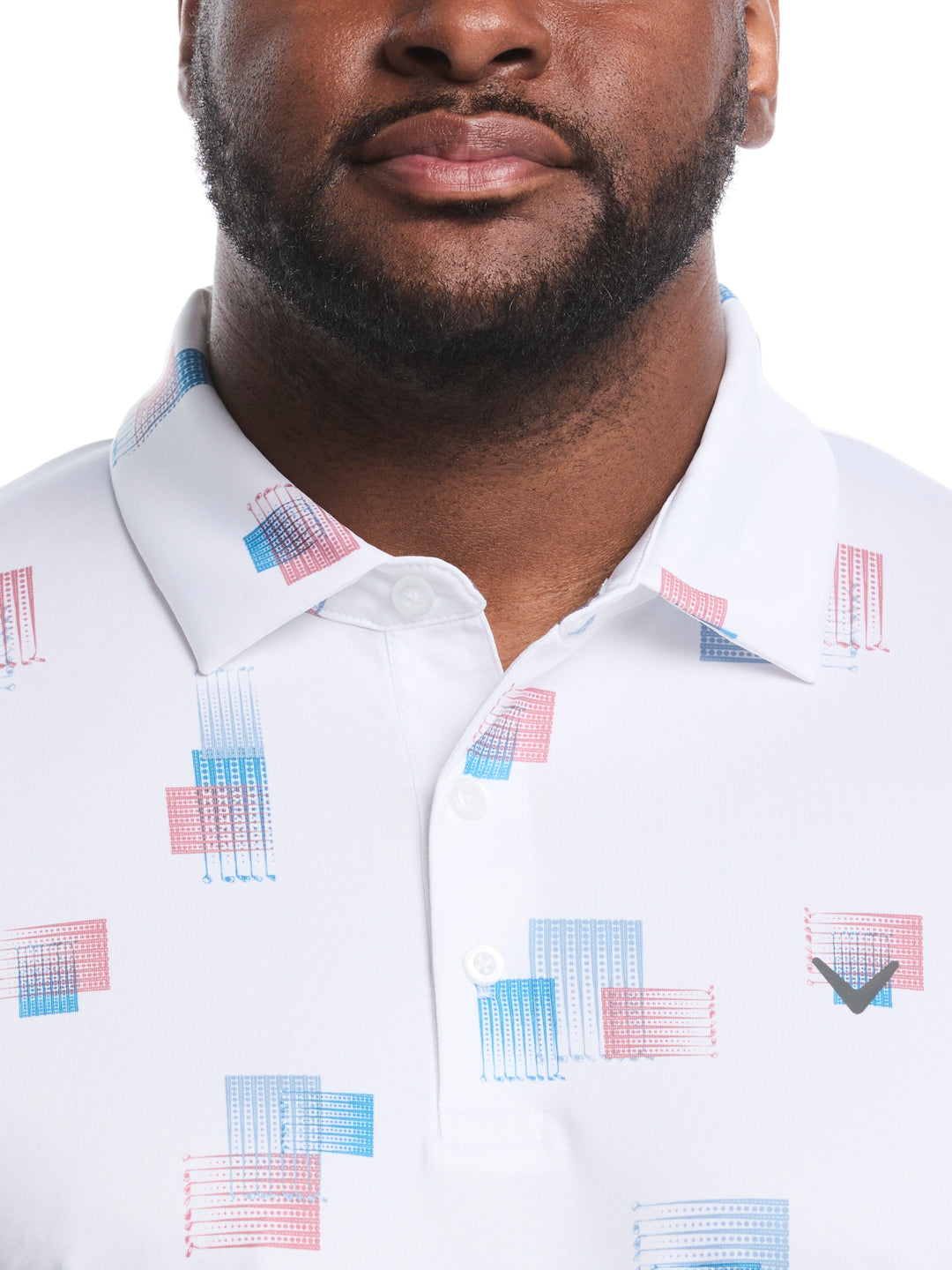 Big & Tall 8 Essential Clubs Print Polo
