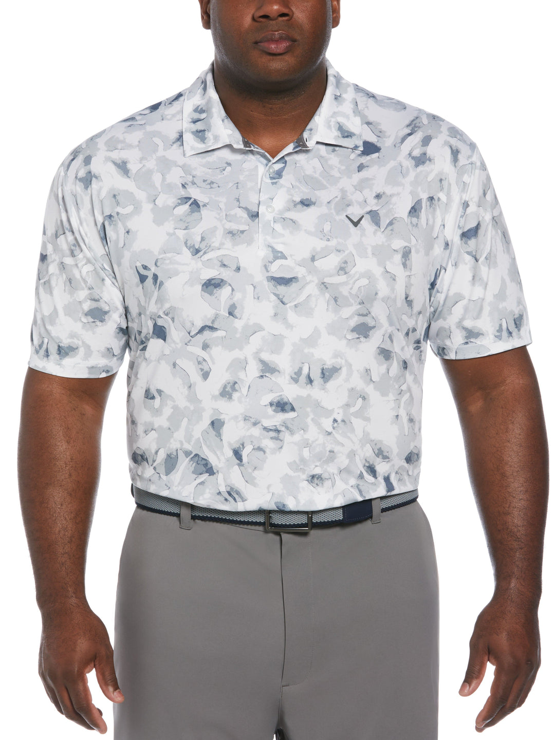 ALL OVER TIE DYE PALM PRINT (Bright Wh/Flint Stone) 