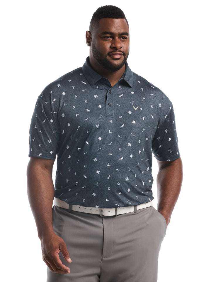 Big & Tall Clubhouse Essentials Print Polo
