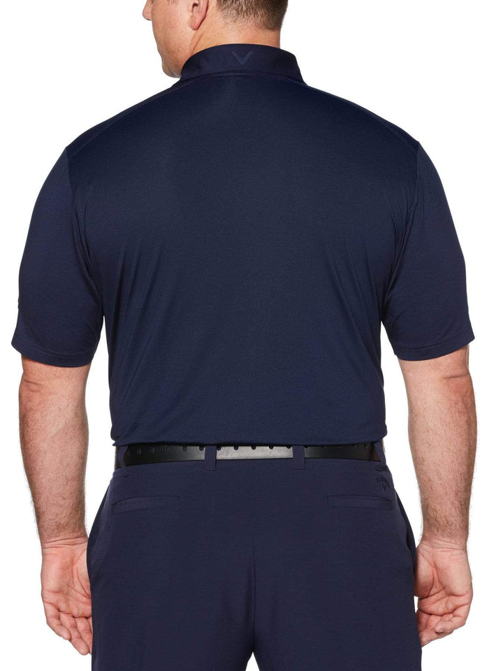 Big & Tall Cooling Micro Hex Polo with Chevron