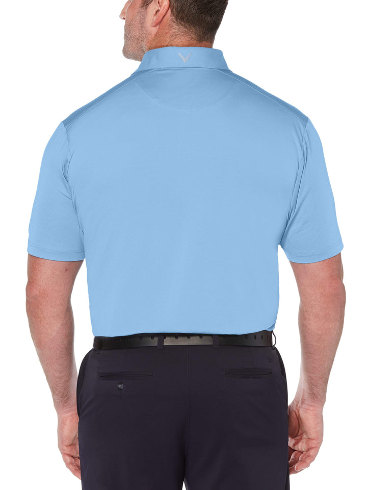 Big & Tall Cooling Micro Hex Polo with Chevron