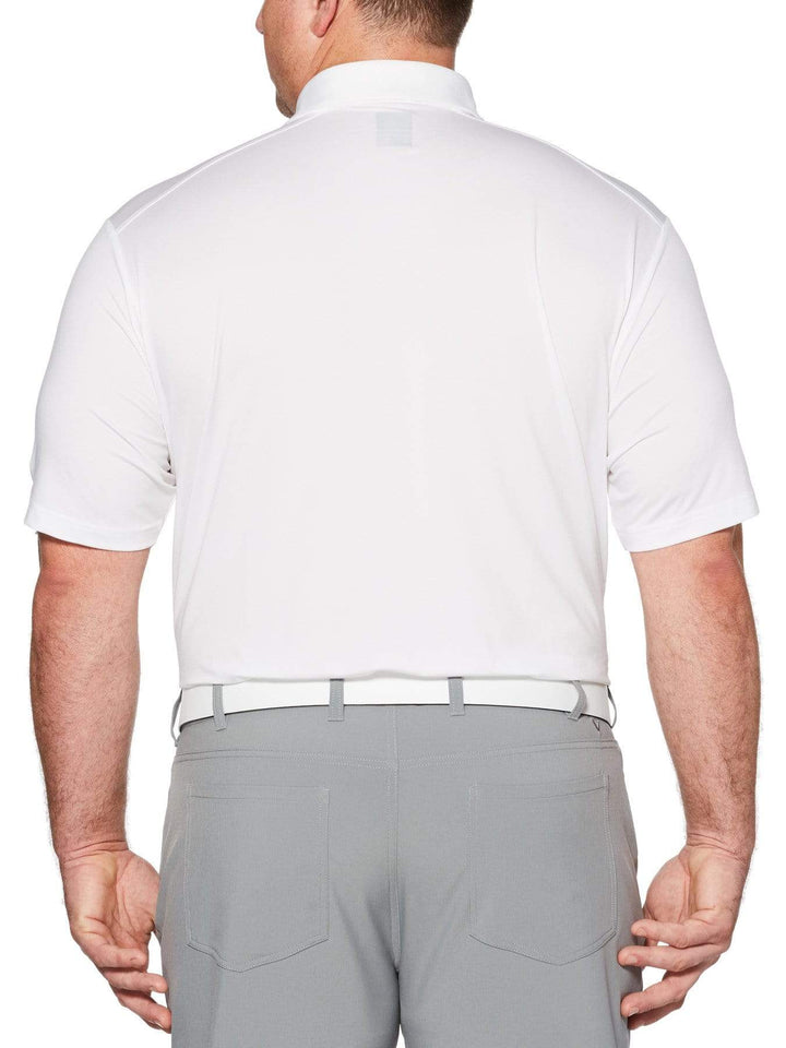 Big & Tall Cooling Micro Hex Polo with Chevron