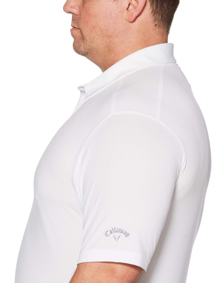Big & Tall Cooling Micro Hex Polo with Chevron