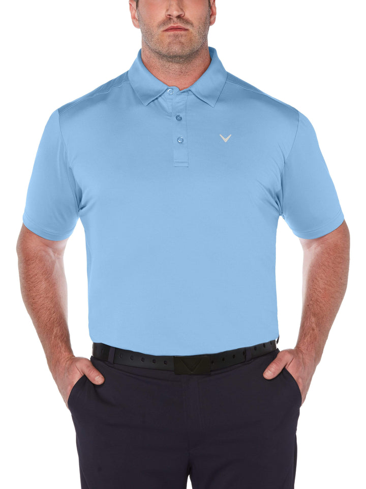 Big & Tall Cooling Micro Hex Polo with Chevron