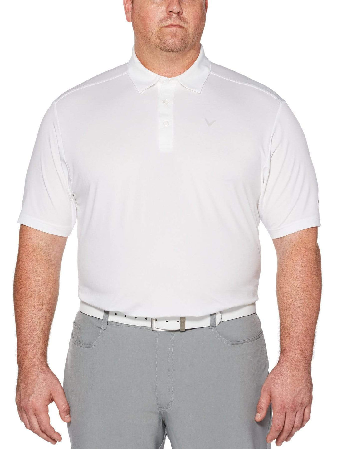 Big & Tall Cooling Micro Hex Polo with Chevron