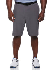 Big & Tall Flat Front Horizontal Textured Golf Short