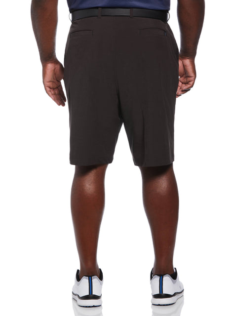 Big & Tall Flat Front Horizontal Textured Golf Short