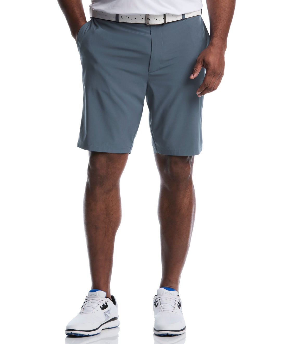 Flat Front Stretch Golf Shorts (Vintage Indigo) 