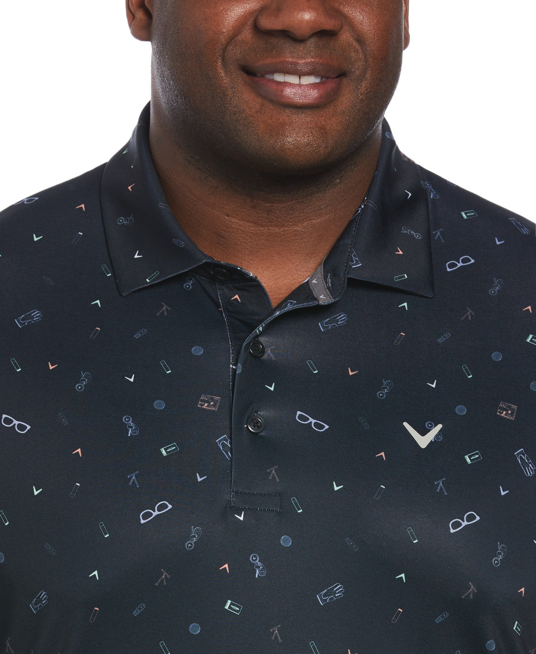 SMU SS ALL OVER GOLF BAG ESSENTIALS PRINT (Caviar) 