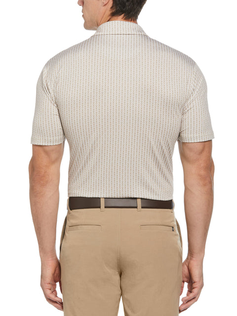 Big & Tall Herringbone Print Polo