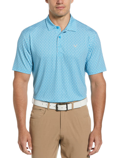 Big & Tall Herringbone Print Polo