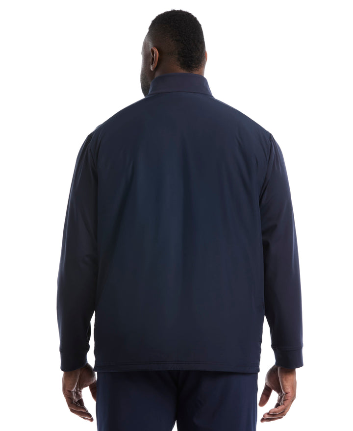 Big & Tall Insulated Mixed Media Full Zip Jacket (Peacoat) 