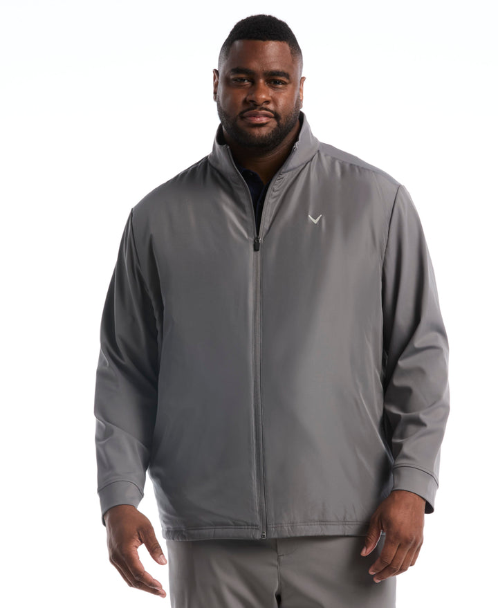 Big & Tall Insulated Mixed Media Full Zip Jacket (Quiet Shade) 