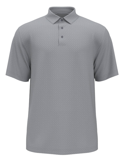 Big & Tall Jacquard 2 Color Geometric Golf Polo