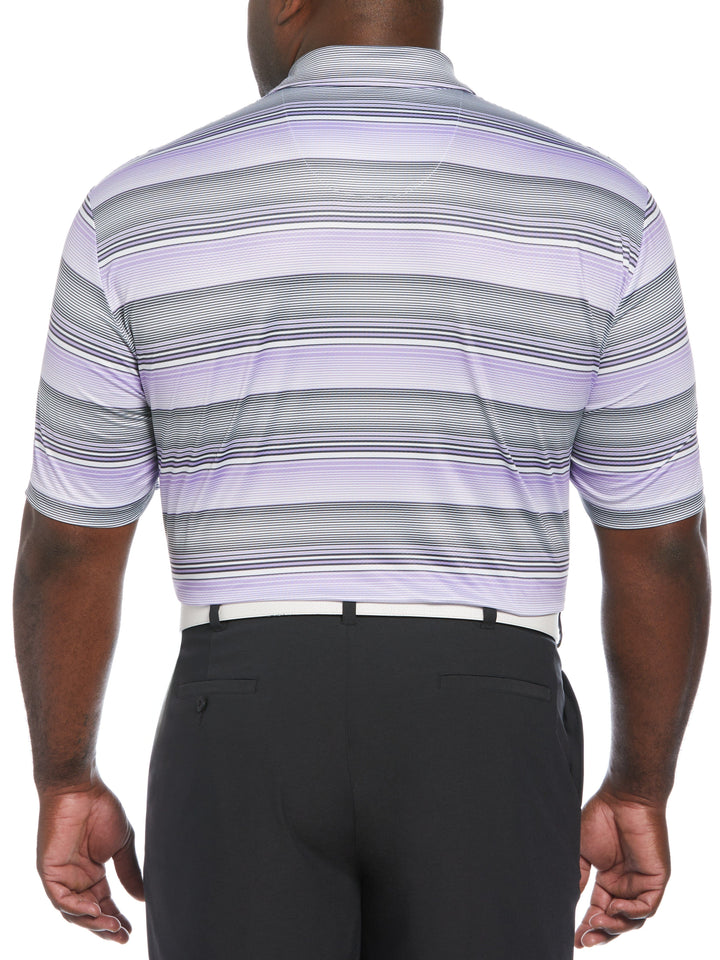 Linear Energy Print Golf Polo (Iron Gate) 