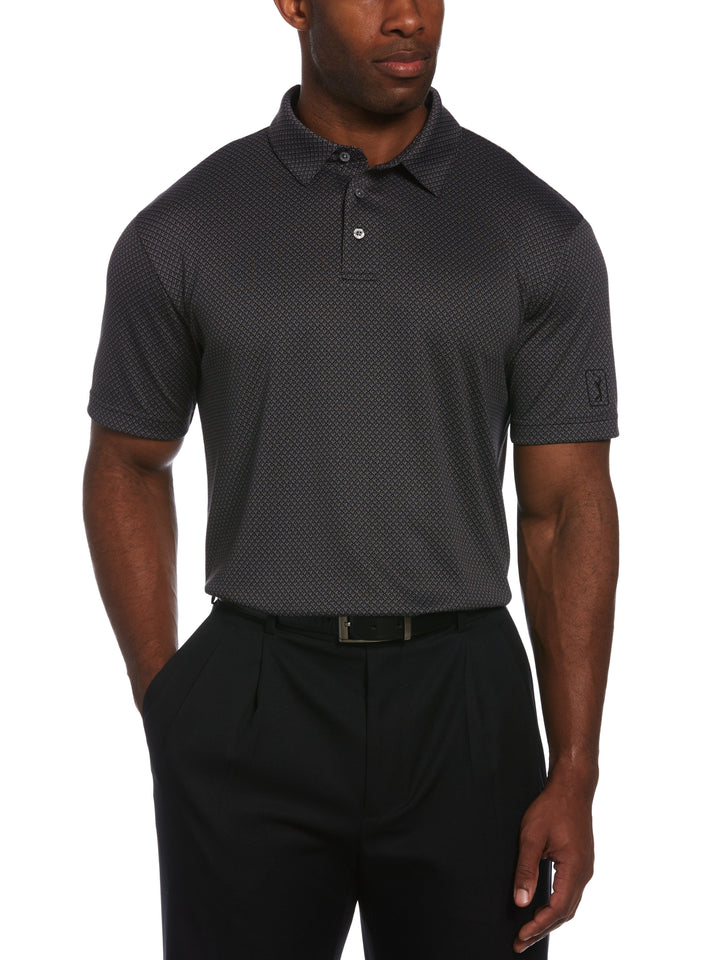 Big & Tall Micro Geo Jacquard Golf Polo