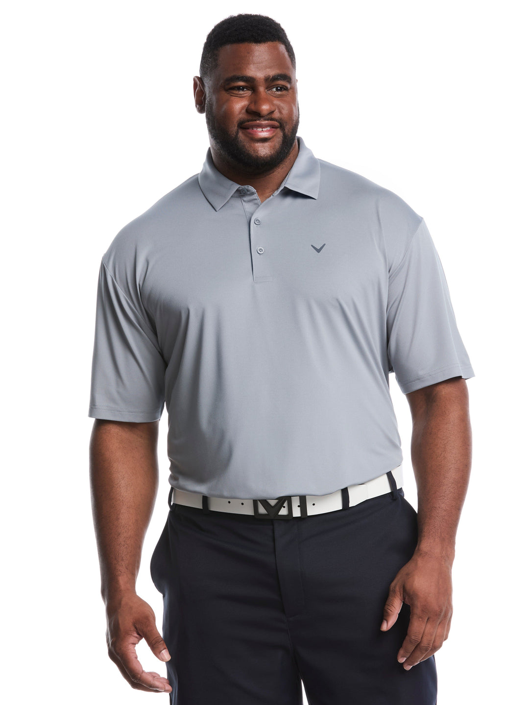 Big & Tall Micro Hex Golf Polo