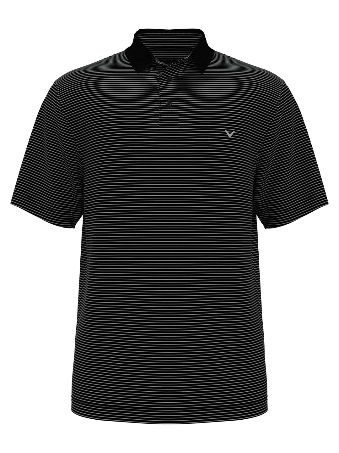 Big & Tall Micro Stripe Polo (Caviar) 