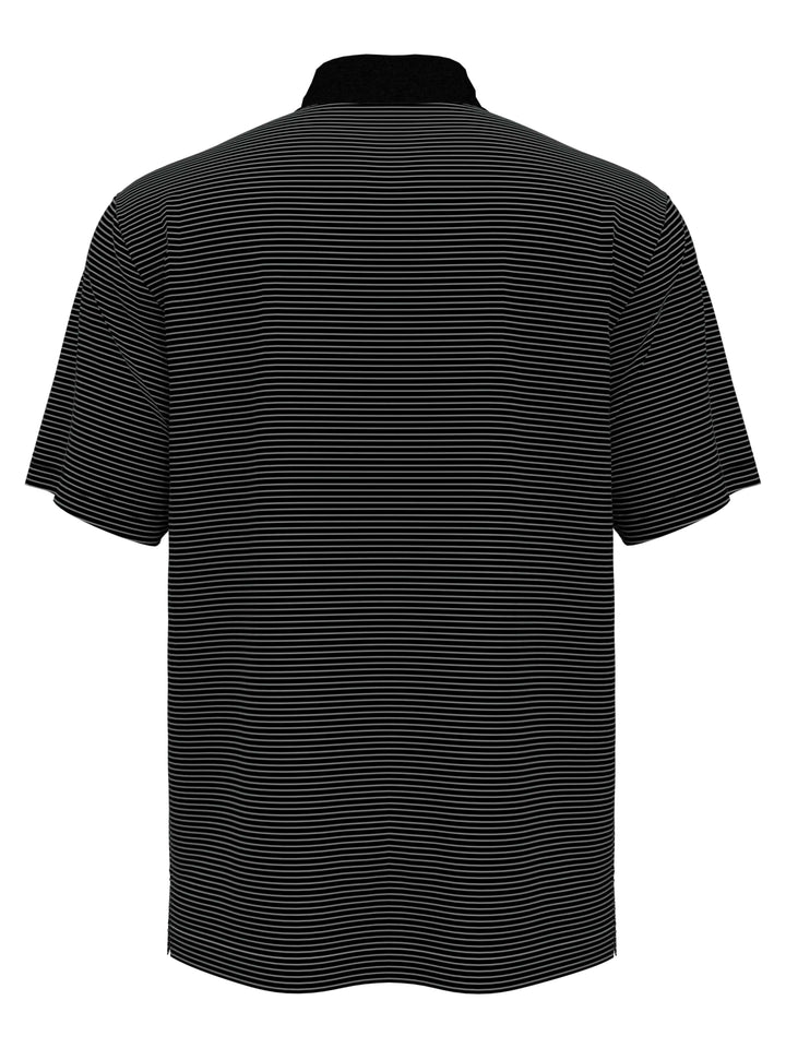 Big & Tall Micro Stripe Polo (Caviar) 