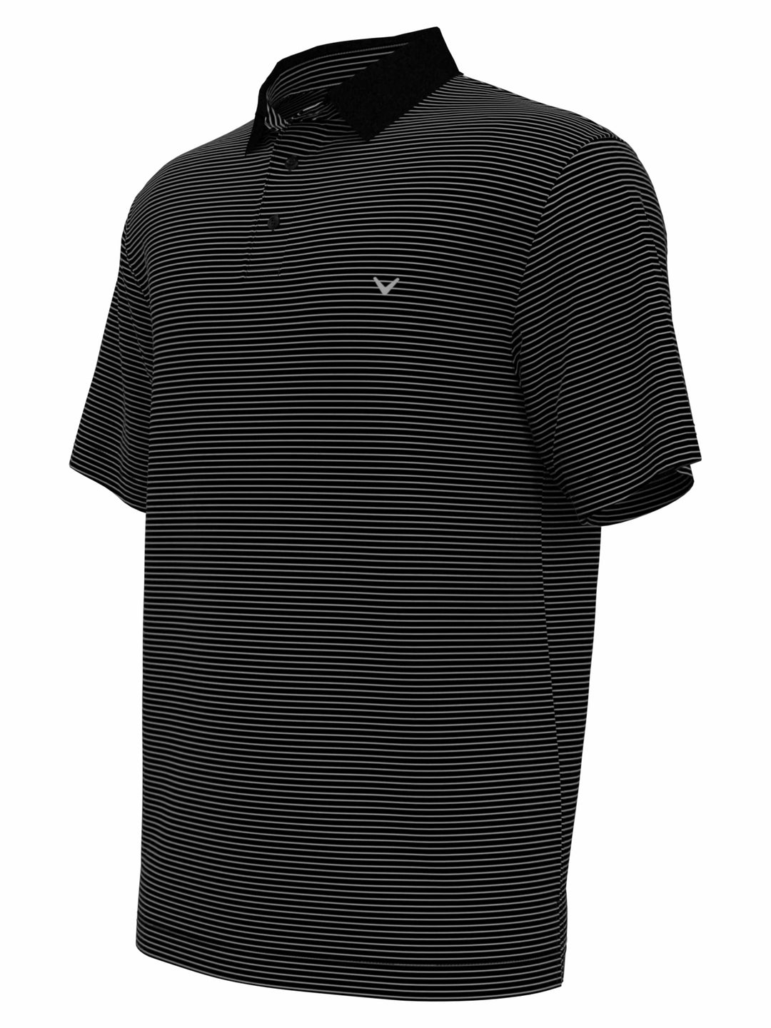 Big & Tall Micro Stripe Polo (Caviar) 