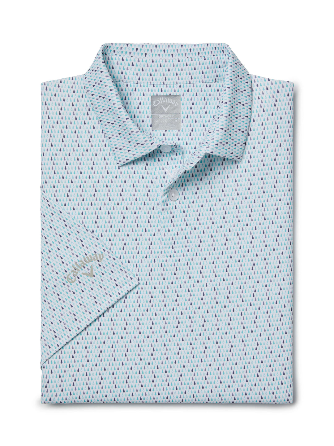 Novelty Print Big & Tall Golf Polo (Bright White) 