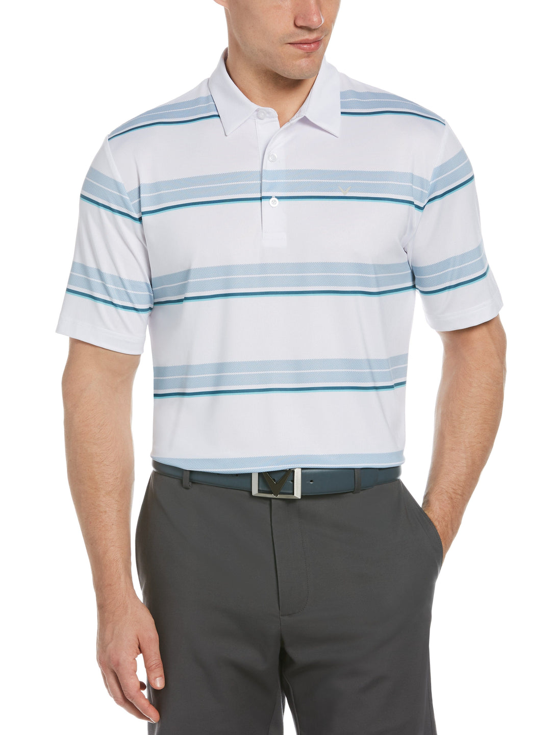 Big & Tall Opti Dri Stripes Polo