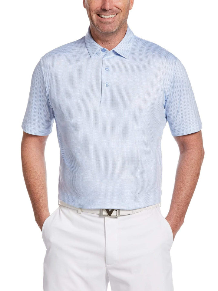 Big & Tall Printed Gingham Polo