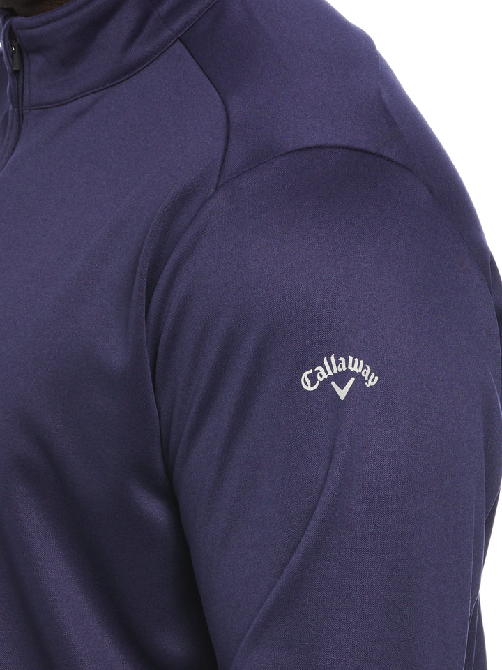 Mens 1/4 Zip Pullover (Peacoat) 