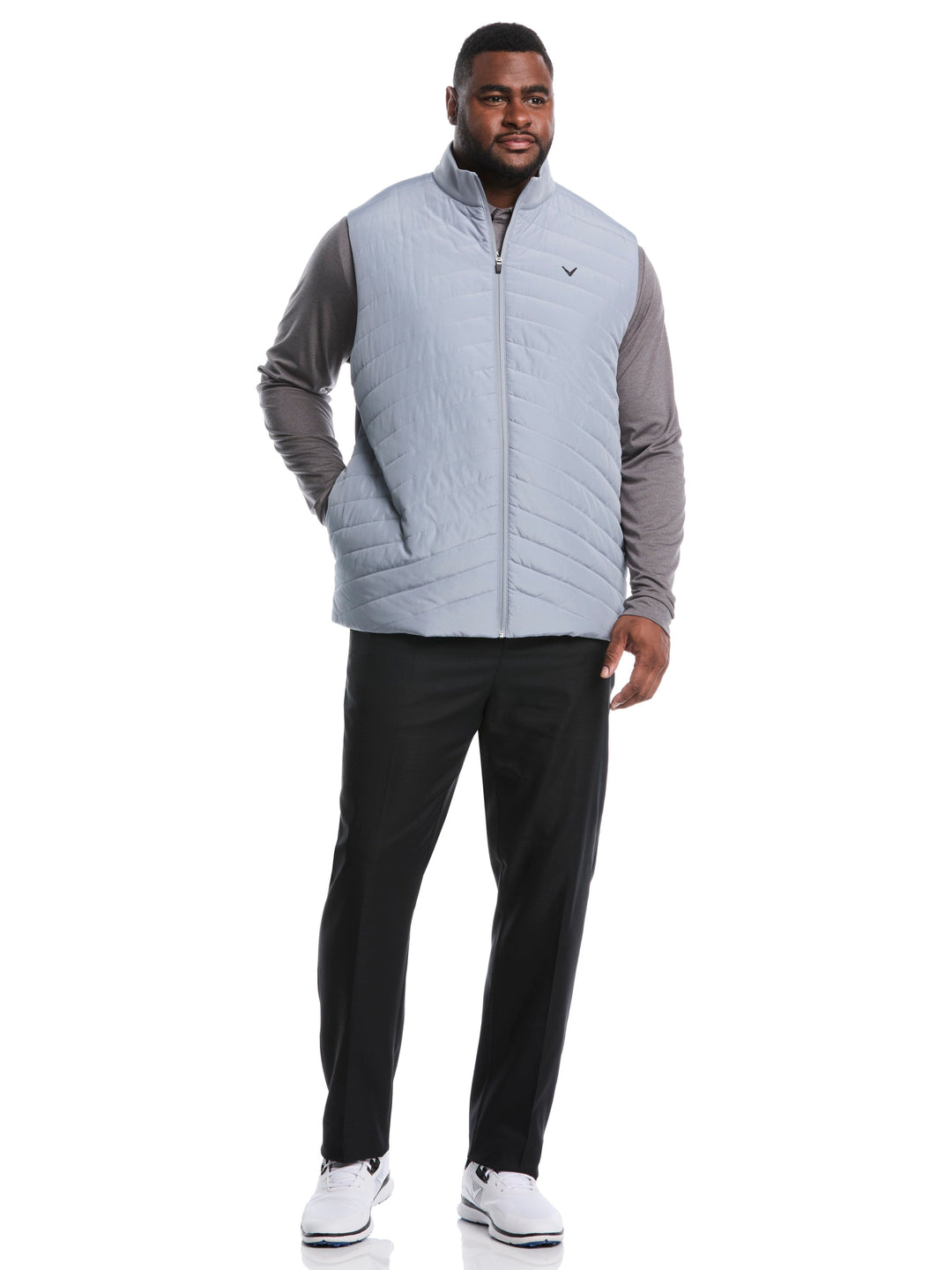 Big & Tall Quilted Golf Puffer Vest