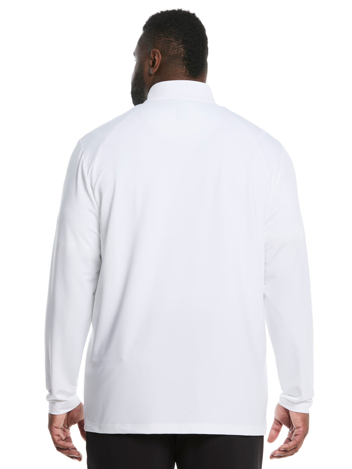 Big & Tall Solid Sun Quarter Zip Pullover