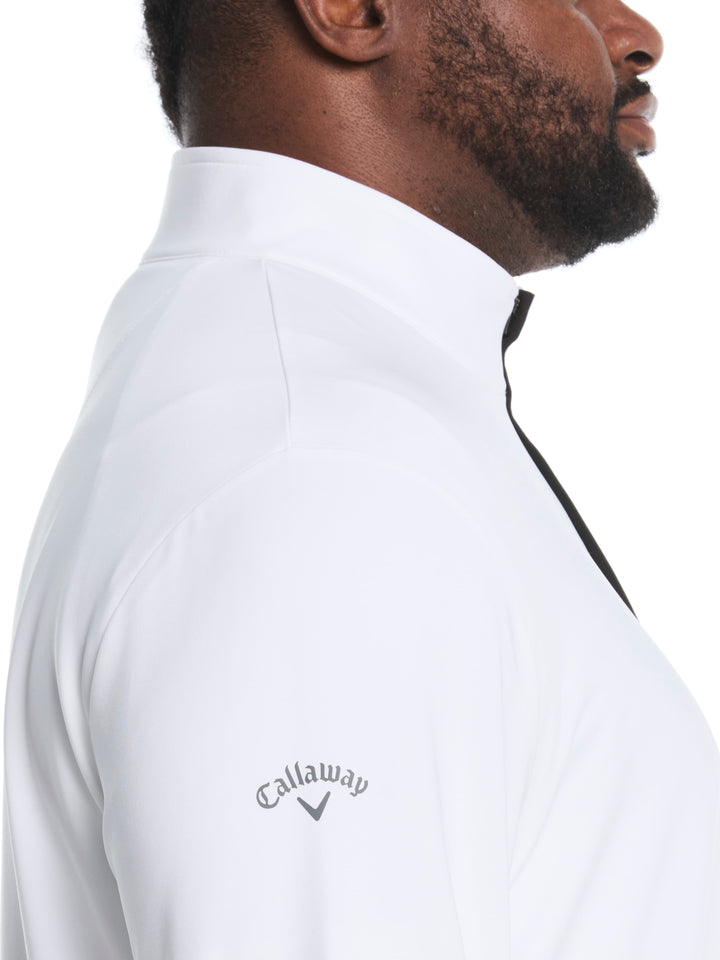 Big & Tall Solid Sun Quarter Zip Pullover