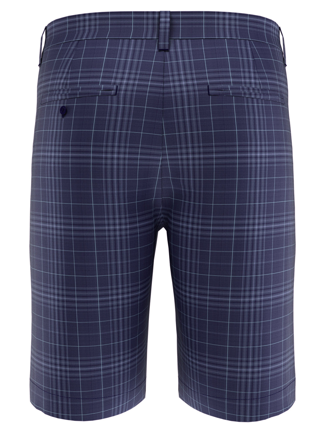 Big & Tall Swing Tech Plaid Ergo Short (Peacoat) 