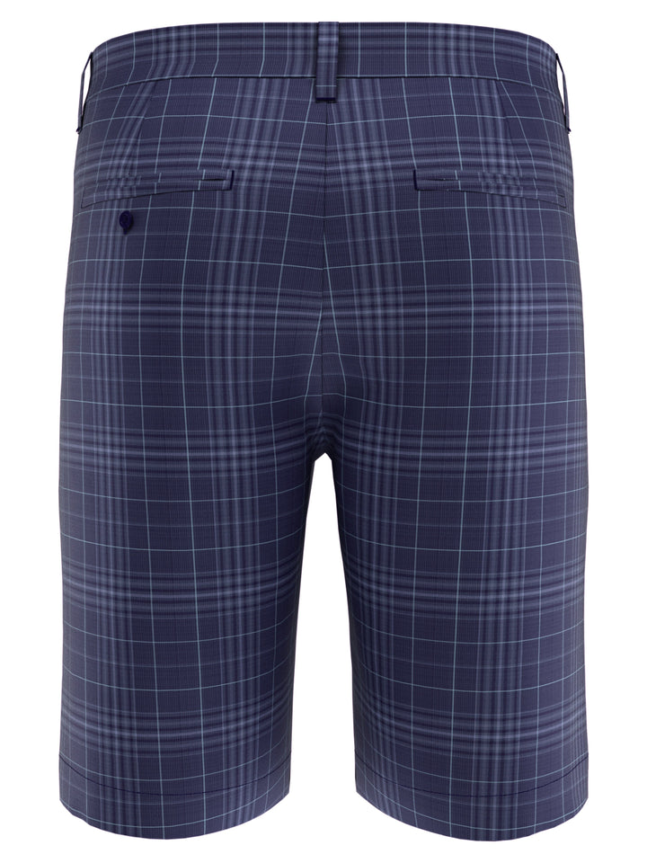 Big & Tall Swing Tech Plaid Ergo Short (Peacoat) 