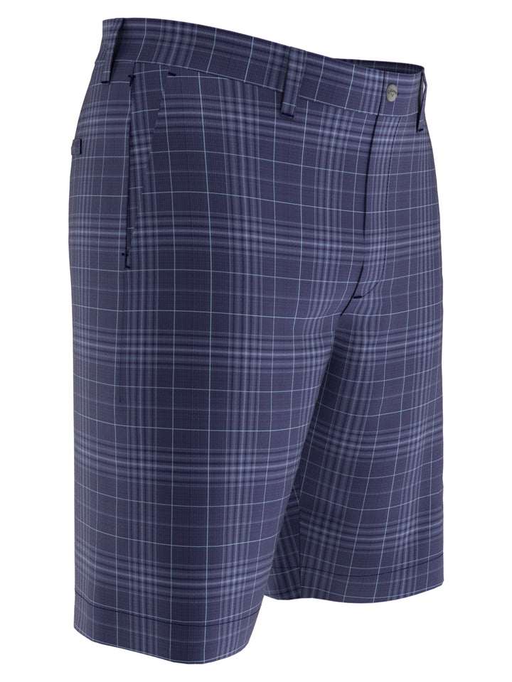 Big & Tall Swing Tech Plaid Ergo Short (Peacoat) 