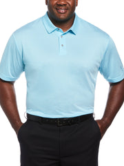 Big & Tall Two-Color Jacquard Golf Polo