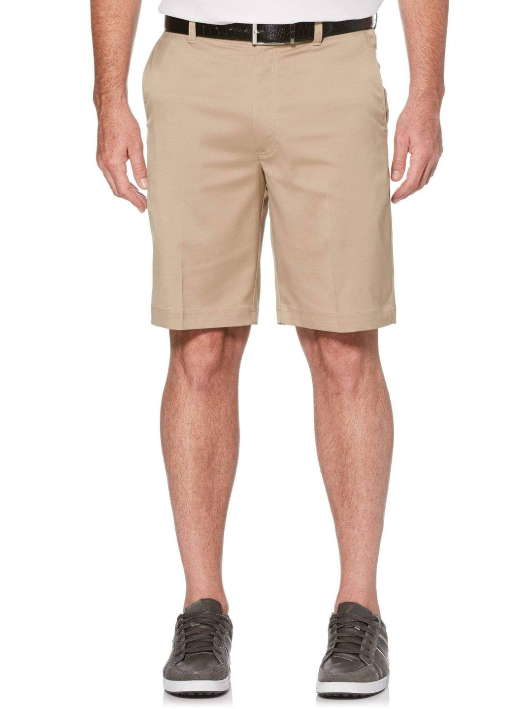 Big and Tall Flat Front With Active Waistband Golf Shorts | 10" Inseam