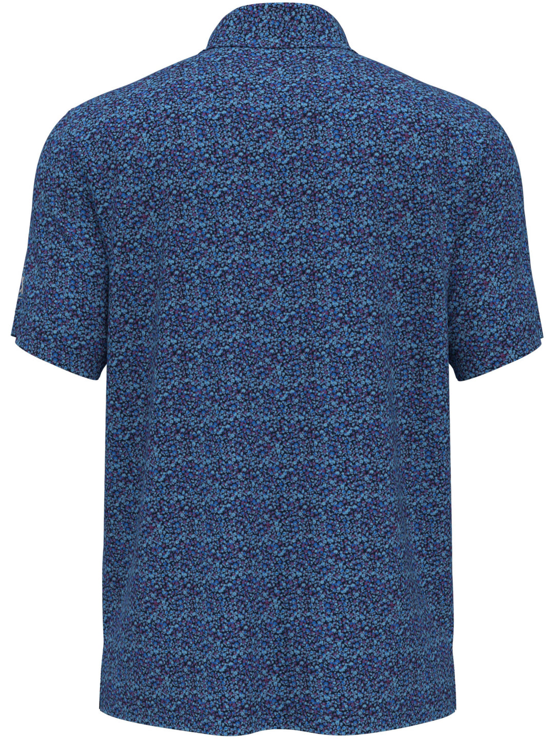 Boy's All-Over Micro Floral Print Golf Polo