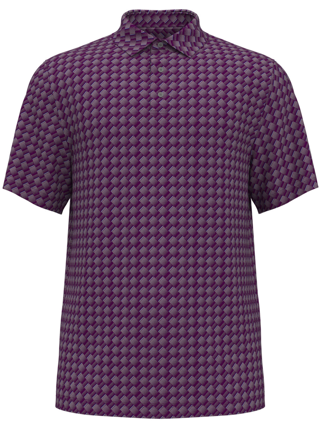Boy's All-Over Motion Geo Print Golf Polo