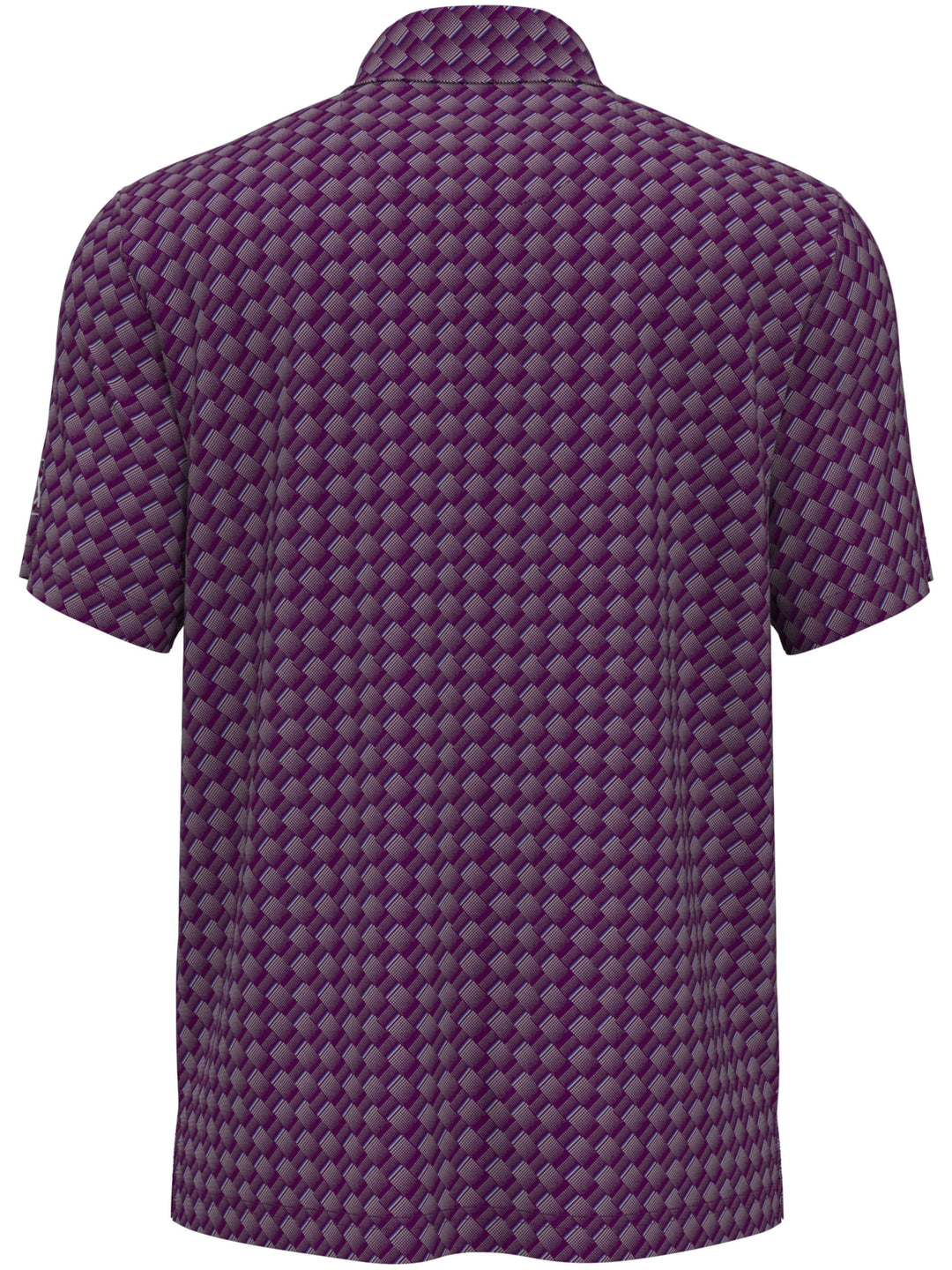 Boy's All-Over Motion Geo Print Golf Polo