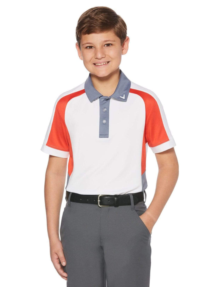 Boy's Callaway Mapped Color Block Polo
