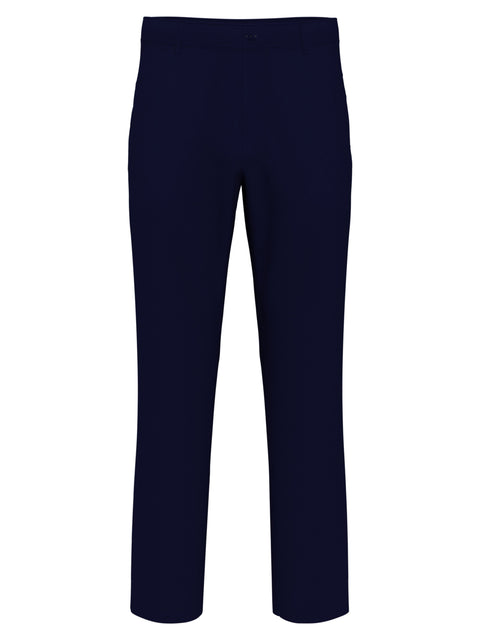 Flat Front Solid Golf Pant (Black Iris) 