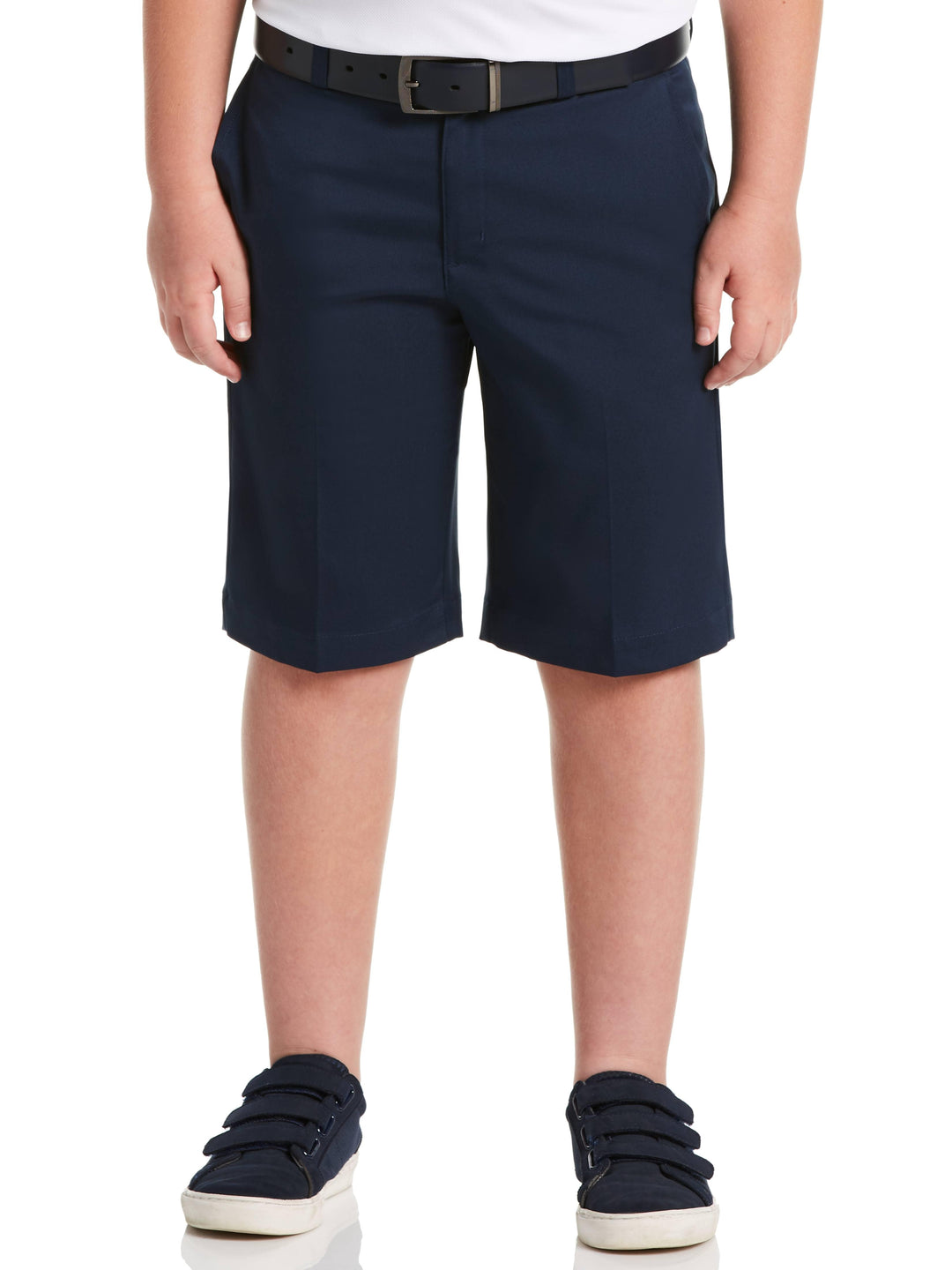 Boy's Flat Front Solid Golf Short