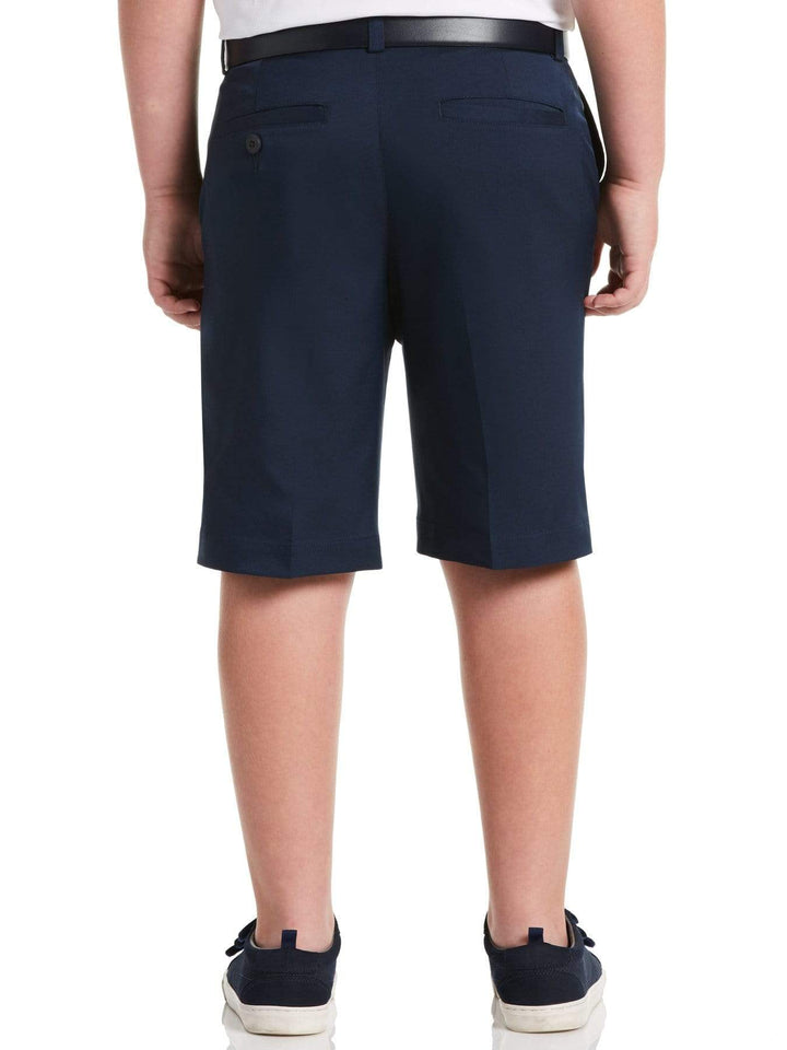 Boy's Flat Front Solid Golf Short