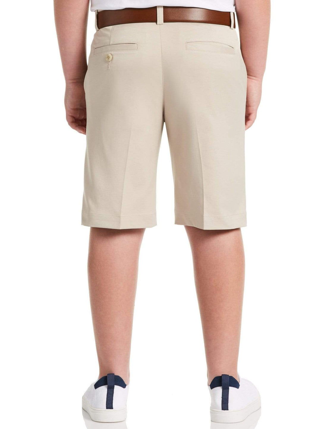 Boy's Flat Front Solid Golf Short