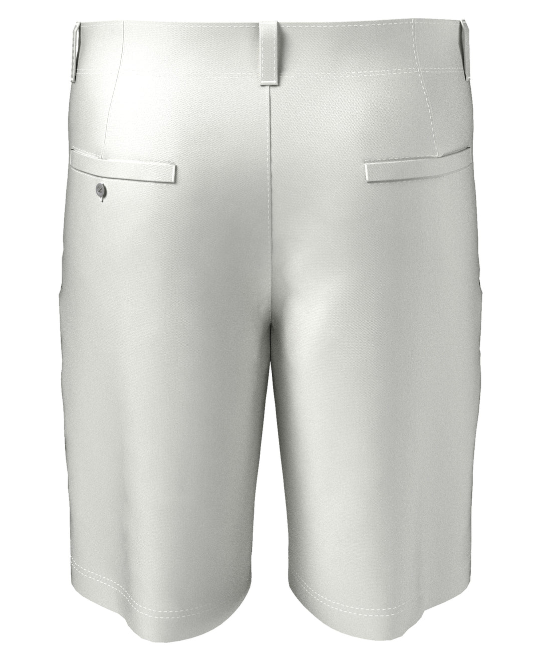 Flat Front Solid Golf Short (Bright White) 
