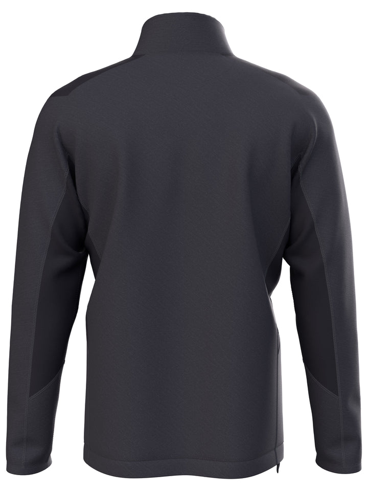 Dual-Action Aquapel® Block Quarter Zip Golf Pullover (Grey Heather) 