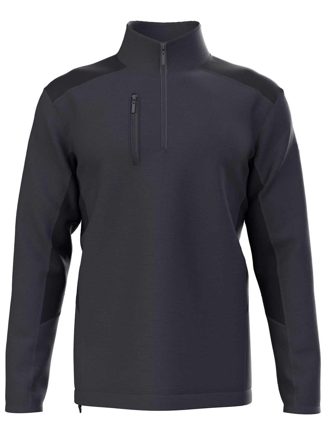 Dual-Action Aquapel® Block Quarter Zip Golf Pullover (Grey Heather) 
